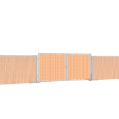Wooden wall | made of 20 mm thick solid wood | Dimensions: 1.00 x 2.00 mStable construction due to nailed-on cross connectors